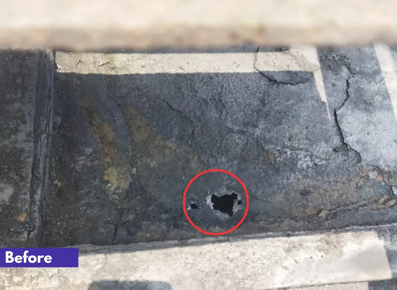 Storage Tank top cover leak