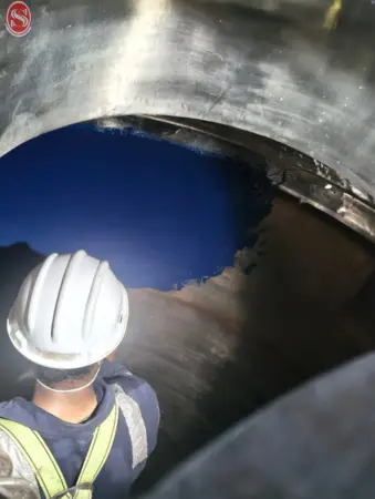 Glass line repair in Chemical Storage Tank